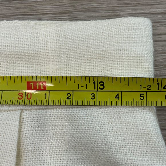 Vintage Daniel Hetcher Off White Linen Bermuda Shorts sz 6 - Picture 8 of 11